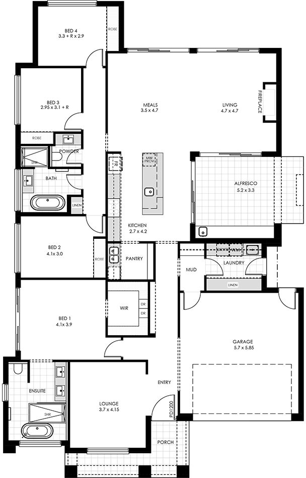 Adina Display Home Floorplan