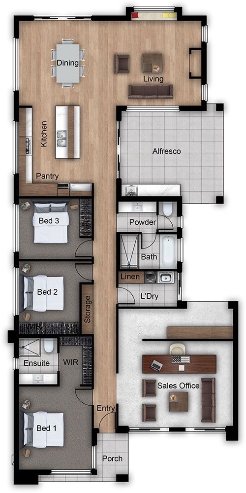 Huxton Display Home Floorplan
